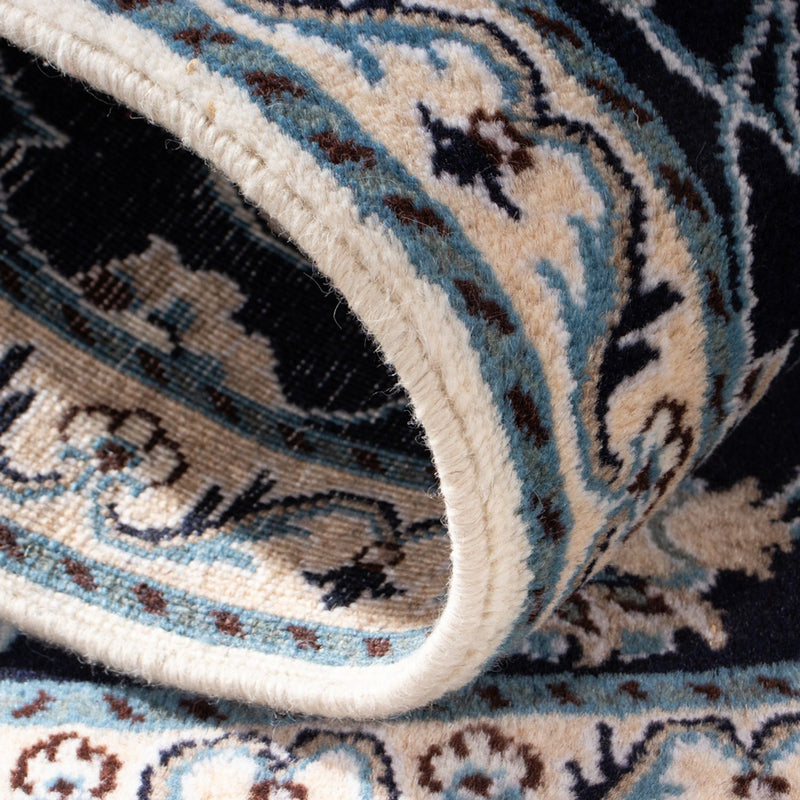 Dywan perski - Nain - 136 x 68 cm - ciemnoniebieski