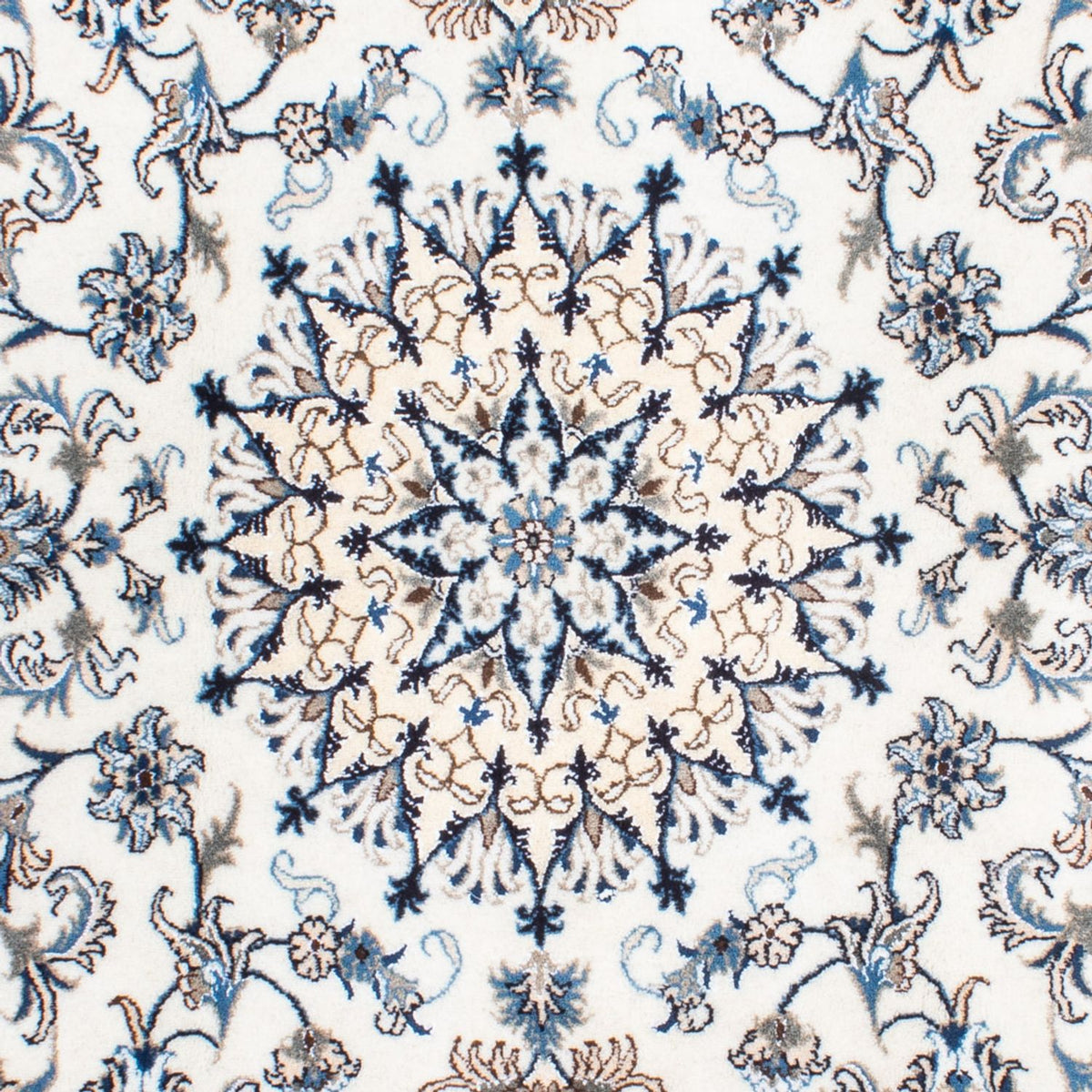 Dywan perski - Nain - 253 x 168 cm - kremowy