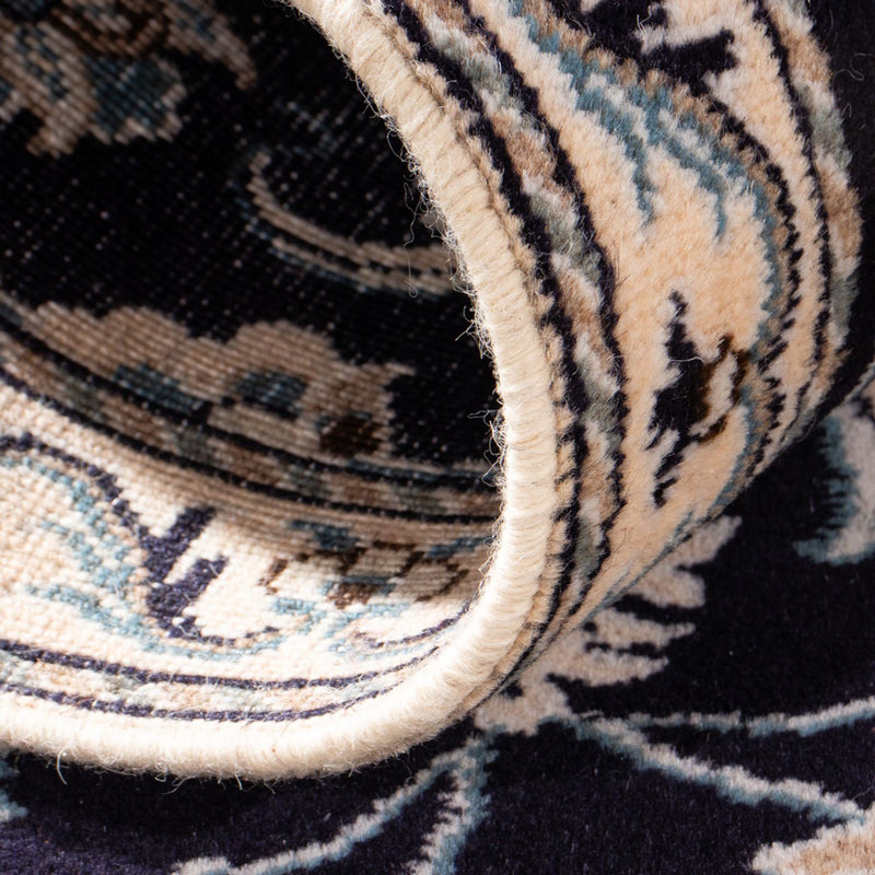 Dywan perski - Nain - 143 x 69 cm - ciemnoniebieski