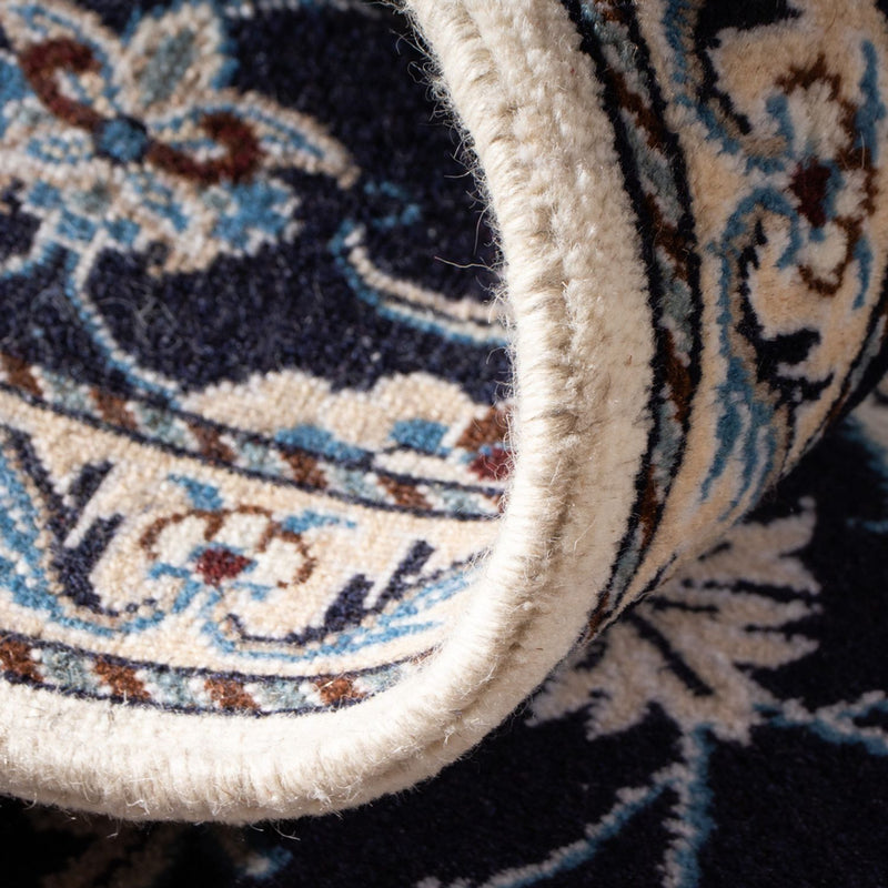 Dywan perski - Nain - 140 x 68 cm - ciemnoniebieski