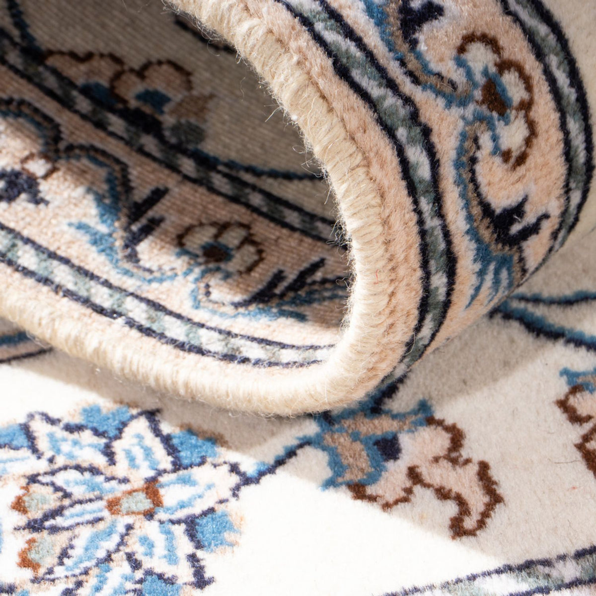 Dywan perski - Nain - 137 x 68 cm - kremowy