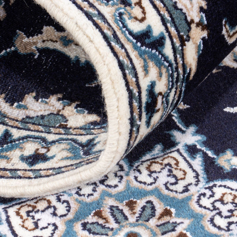 Biegacz Dywan perski - Nain - 202 x 78 cm - ciemnoniebieski