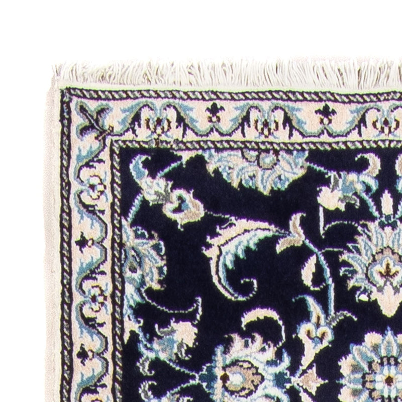 Dywan perski - Nain - 134 x 71 cm - ciemnoniebieski