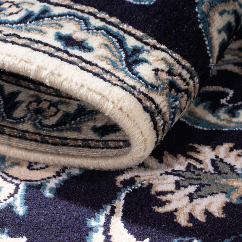 Dywan perski - Nain - 141 x 72 cm - ciemnoniebieski