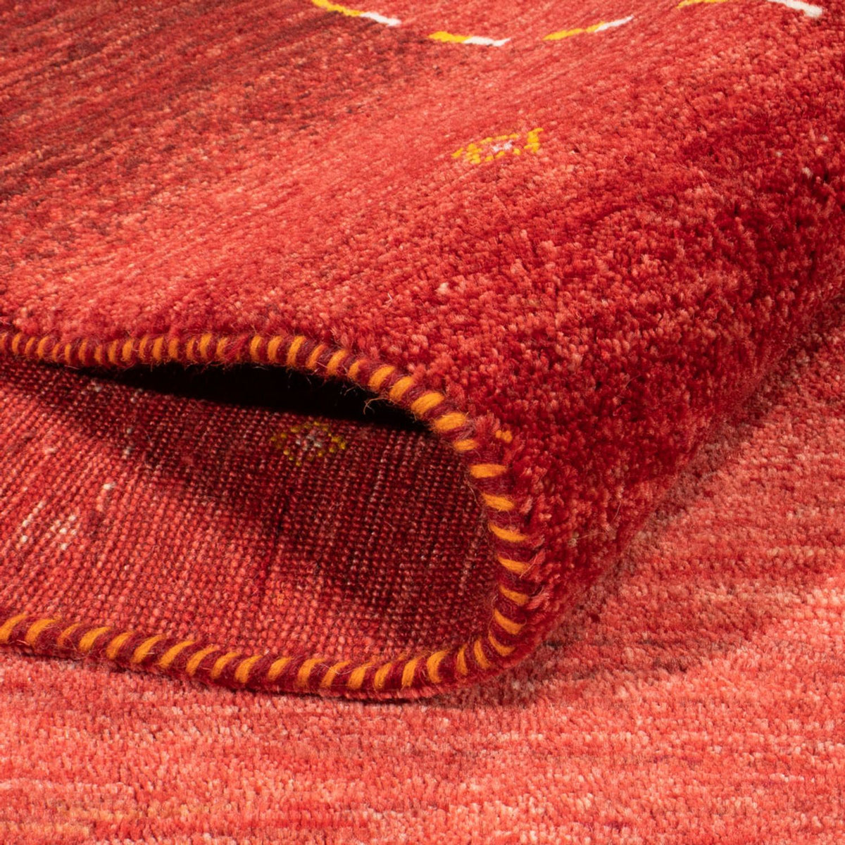 Dywan Gabbeh - perski - 253 x 177 cm - czerwony