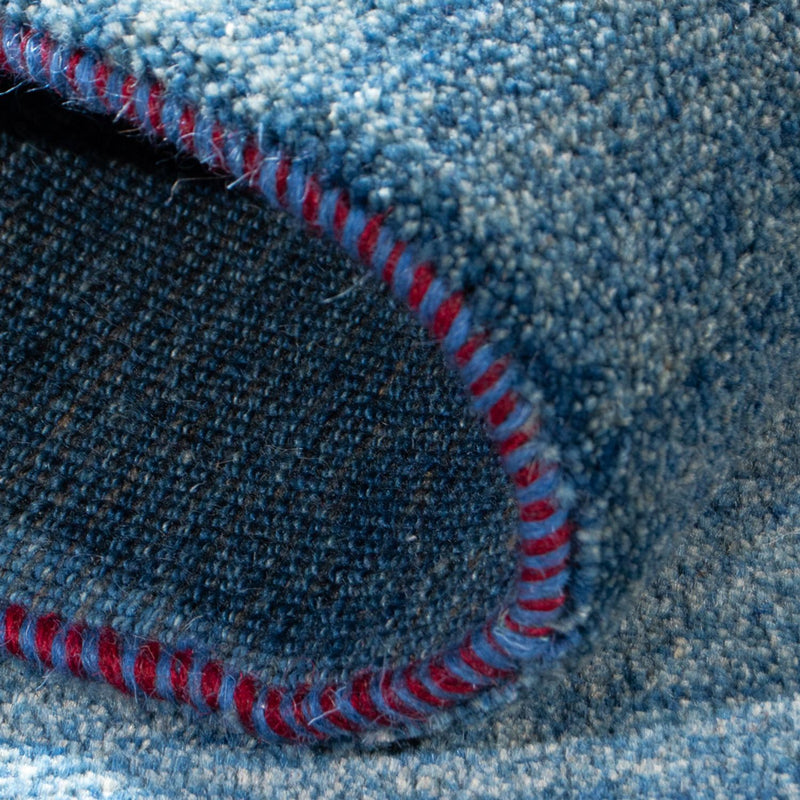 Dywan Gabbeh - perski - 140 x 69 cm - morski błękit