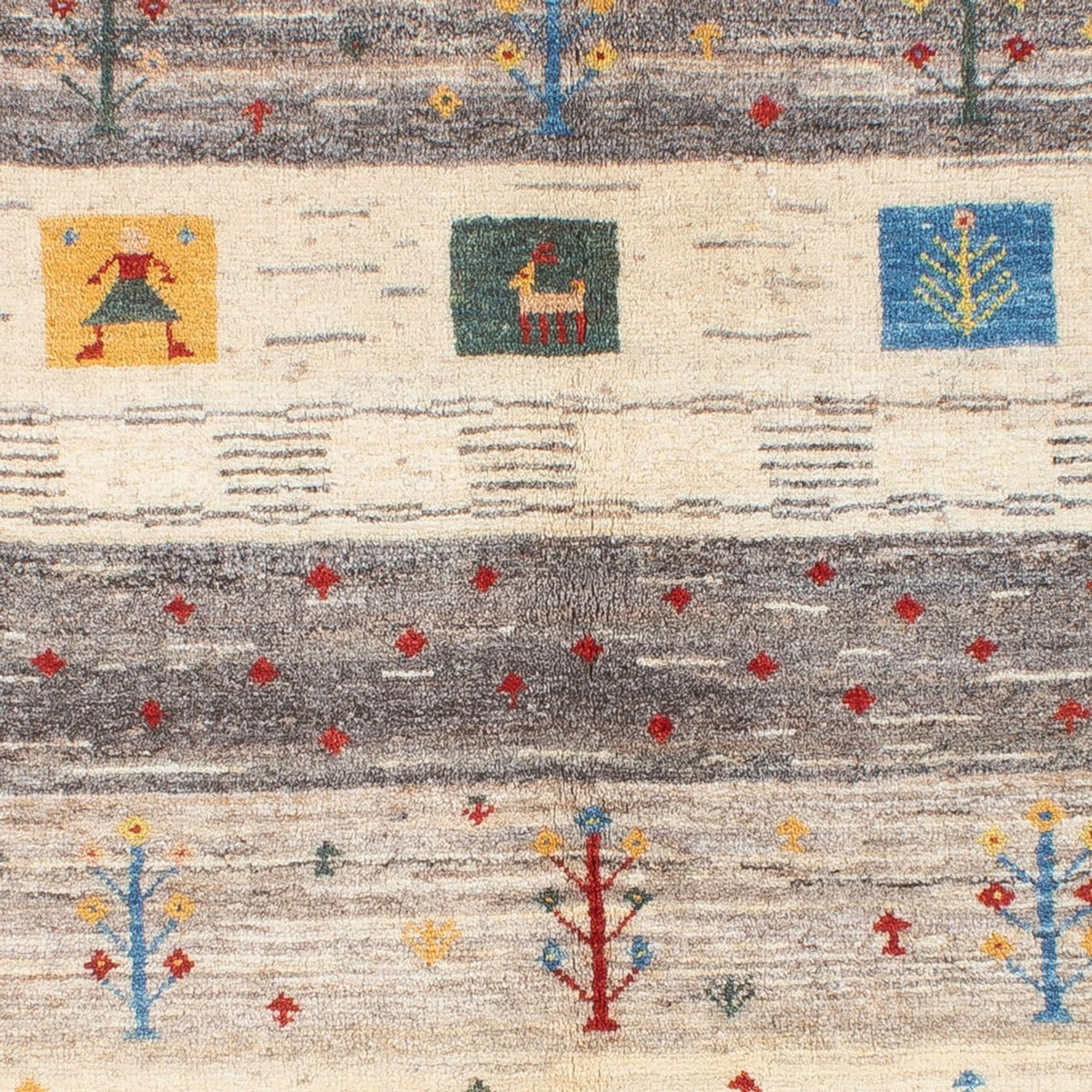 Dywan Gabbeh - perski - 187 x 148 cm - natura