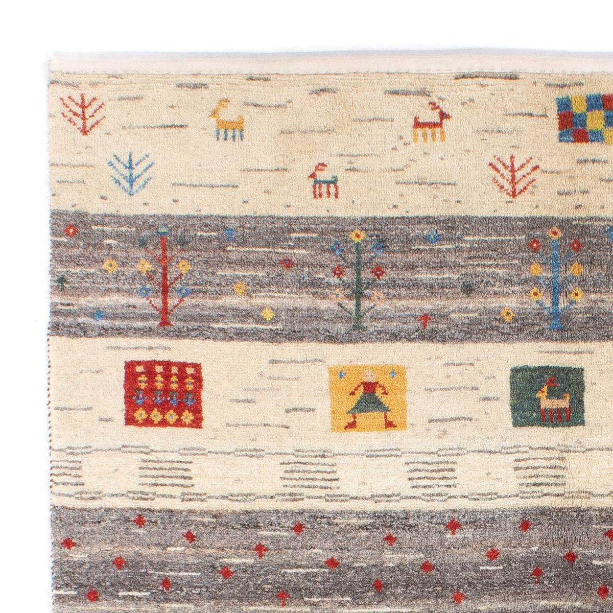 Dywan Gabbeh - perski - 187 x 148 cm - natura