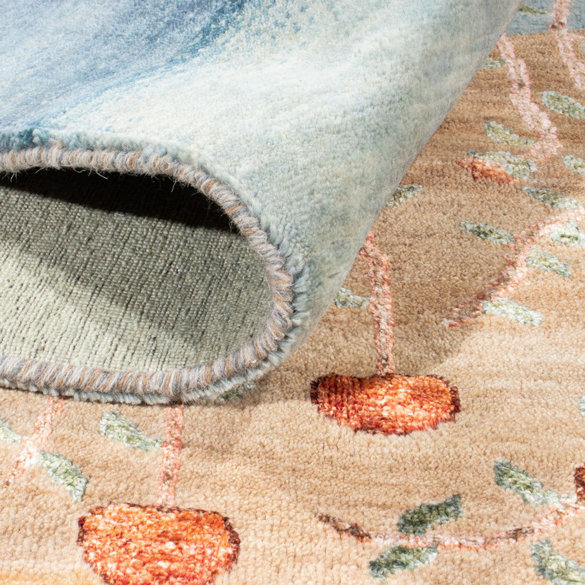 Designerski dywan - 260 x 188 cm - niebieski