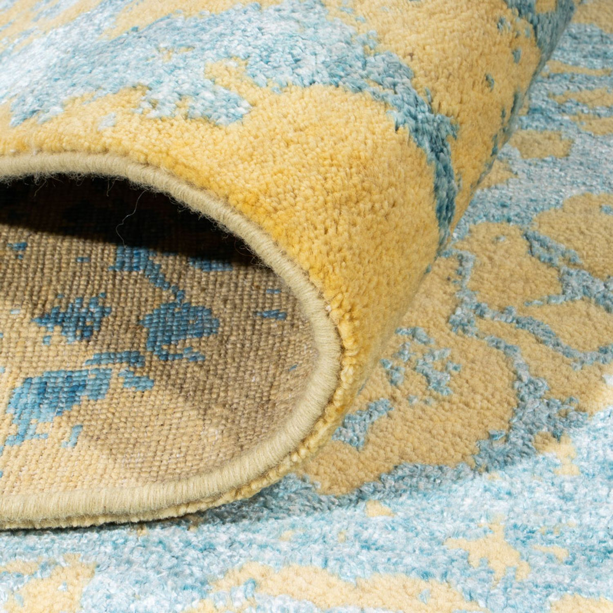 Designerski dywan - 305 x 251 cm - turkusowy