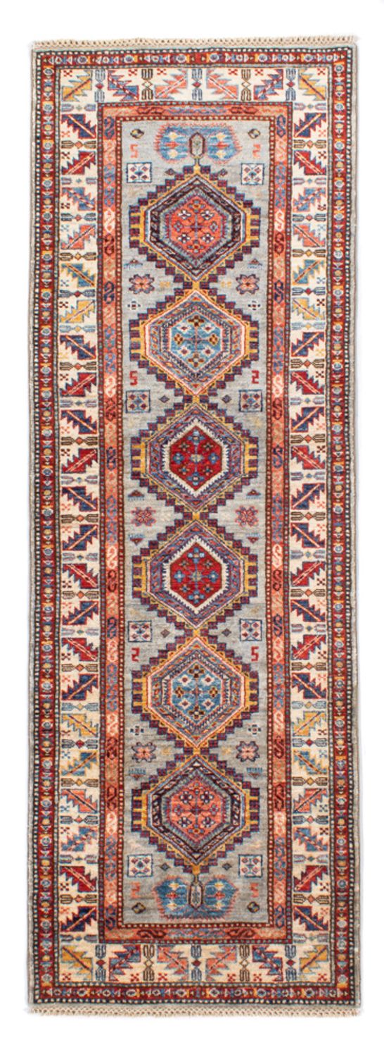 Biegacz Dywan Ziegler - Kazak - 228 x 74 cm - jasnoniebieski