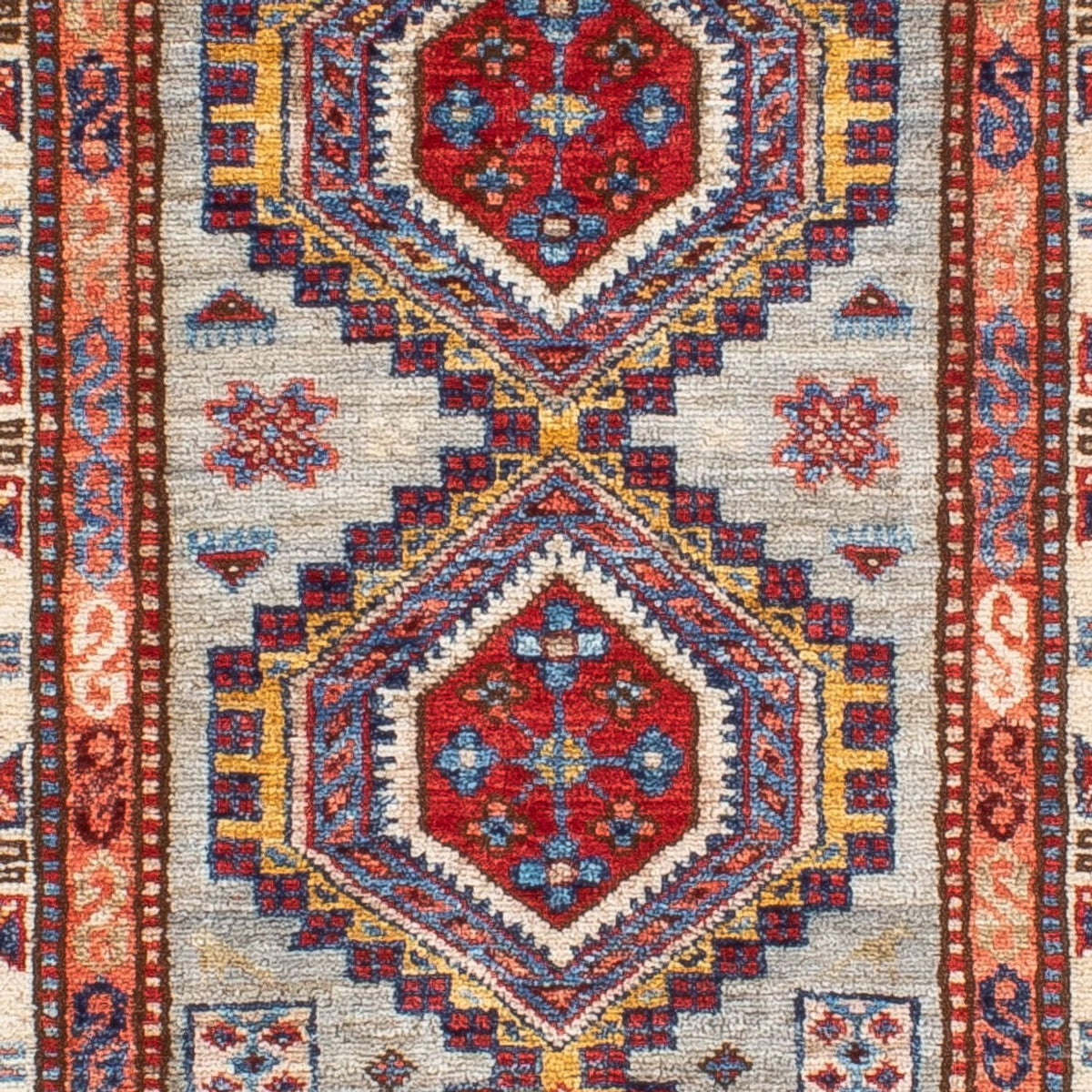 Biegacz Dywan Ziegler - Kazak - 228 x 74 cm - jasnoniebieski