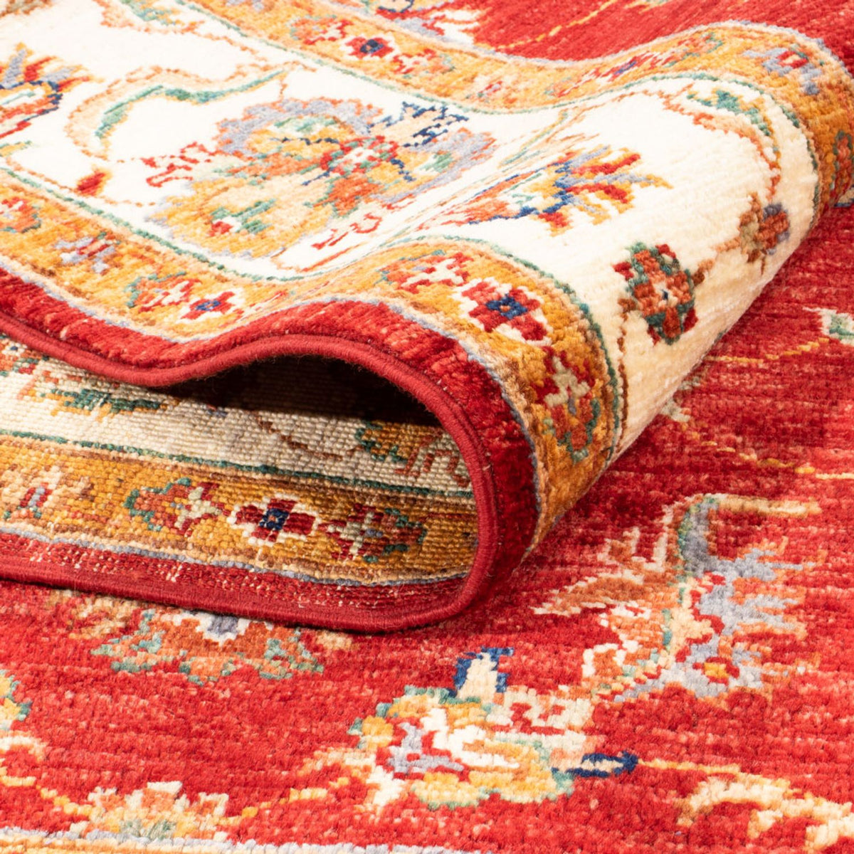 Dywan Zieglera - 202 x 155 cm - czerwony