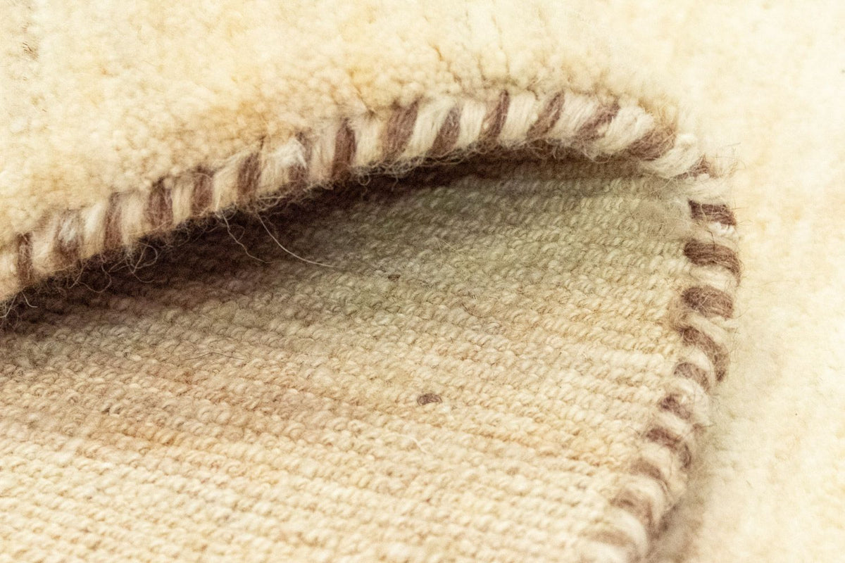 Biegacz Dywan Gabbeh - perski - 304 x 82 cm - beżowy