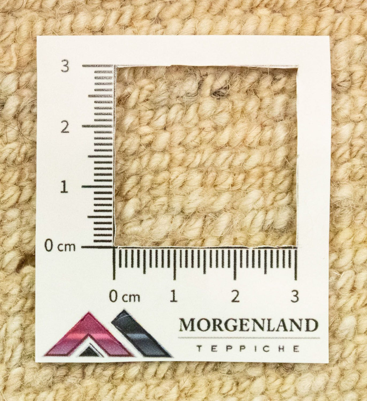 Biegacz Dywan Gabbeh - perski - 304 x 82 cm - beżowy