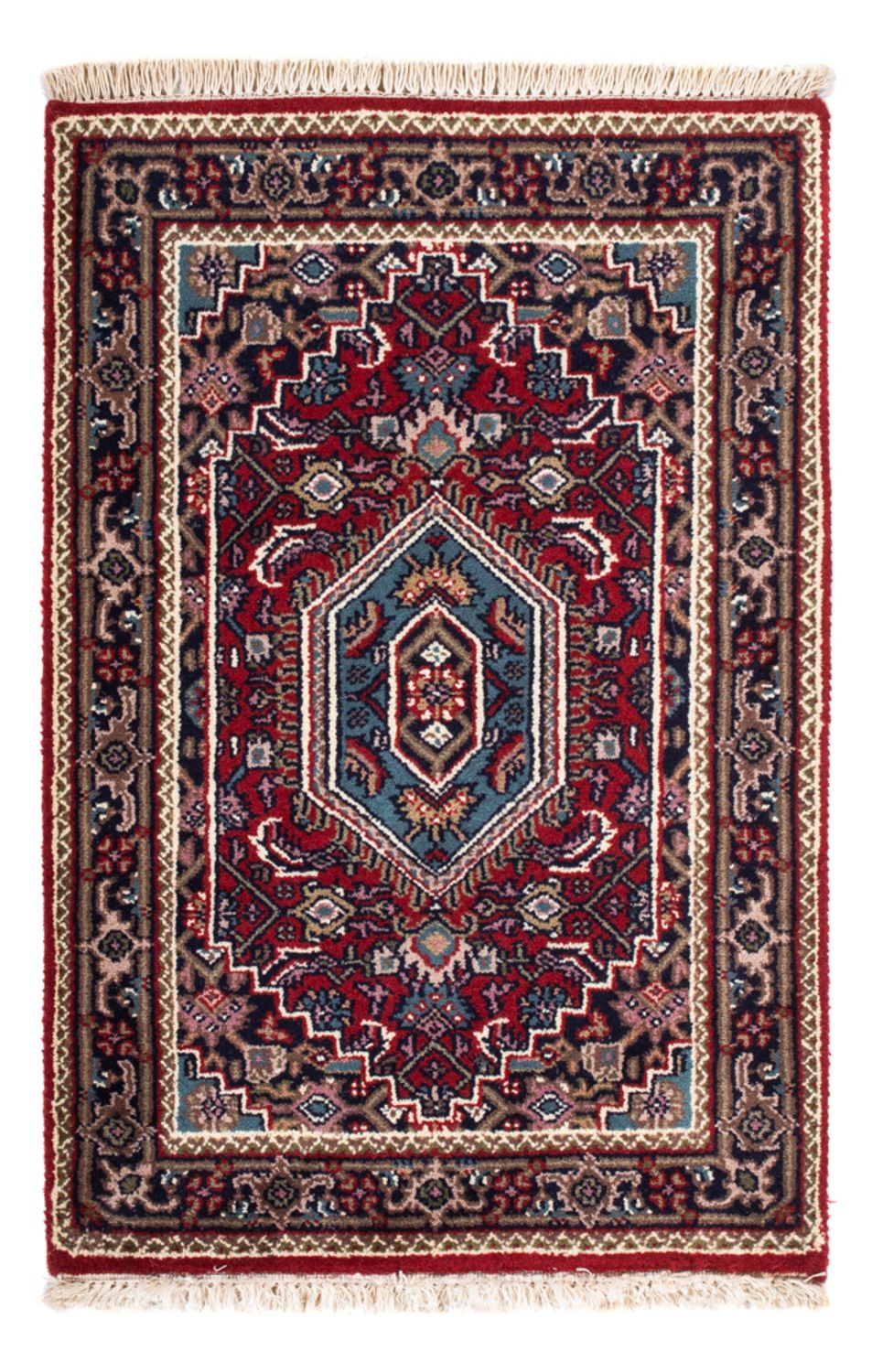 Orientalny dywan - Bijar - Indus - 90 x 60 cm - czerwony