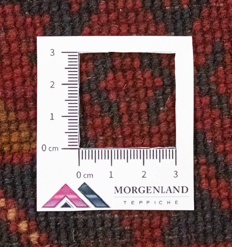 Biegacz Afgański dywan - Kunduz - 390 x 82 cm - czerwony