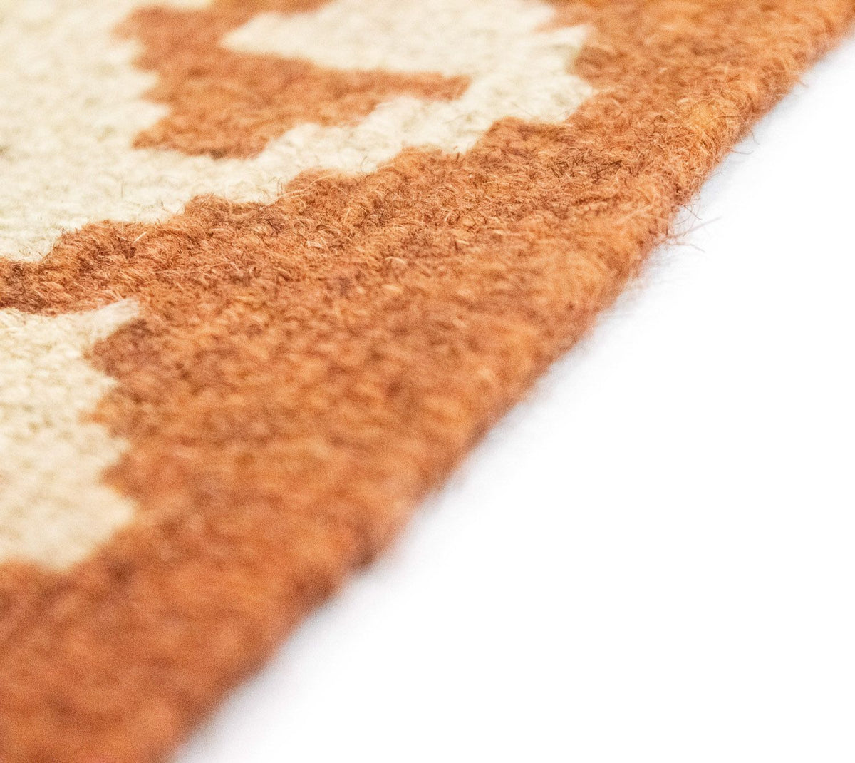 Biegacz Dywan Kelim - Orientalny - 396 x 81 cm - czerwony