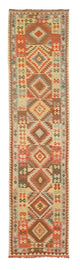 Kilim afgański Dywan 395x84cm