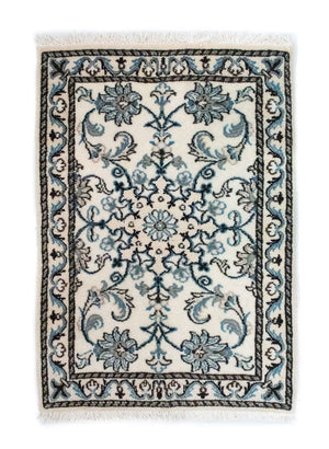 Dywan perski - Nain - 82 x 54 cm - naturalna biel