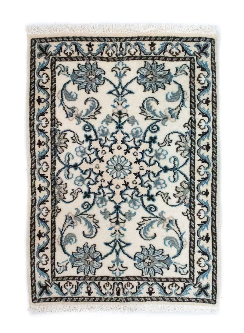 Dywan perski - Nain - 82 x 54 cm - naturalna biel