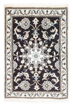 Dywan perski - Nain - 84 x 58 cm - ciemnoniebieski