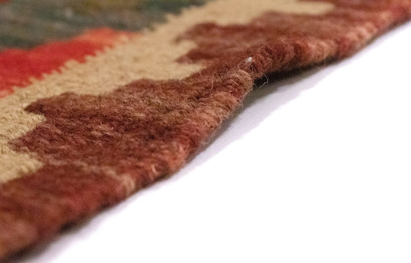 Dywan Kelim - Orientalny - 90 x 60 cm - pomarańczowy