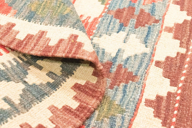 Dywan Kelim - Orientalny - 90 x 60 cm - pomarańczowy