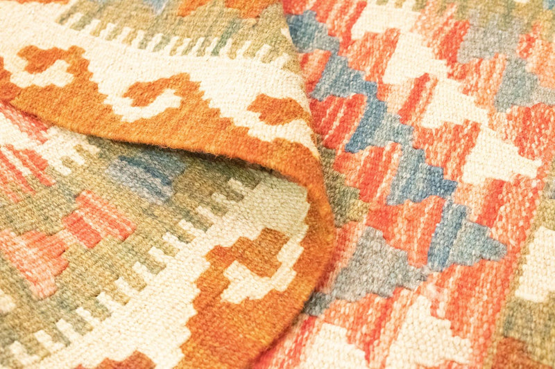 Dywan Kelim - Orientalny - 90 x 60 cm - pomarańczowy