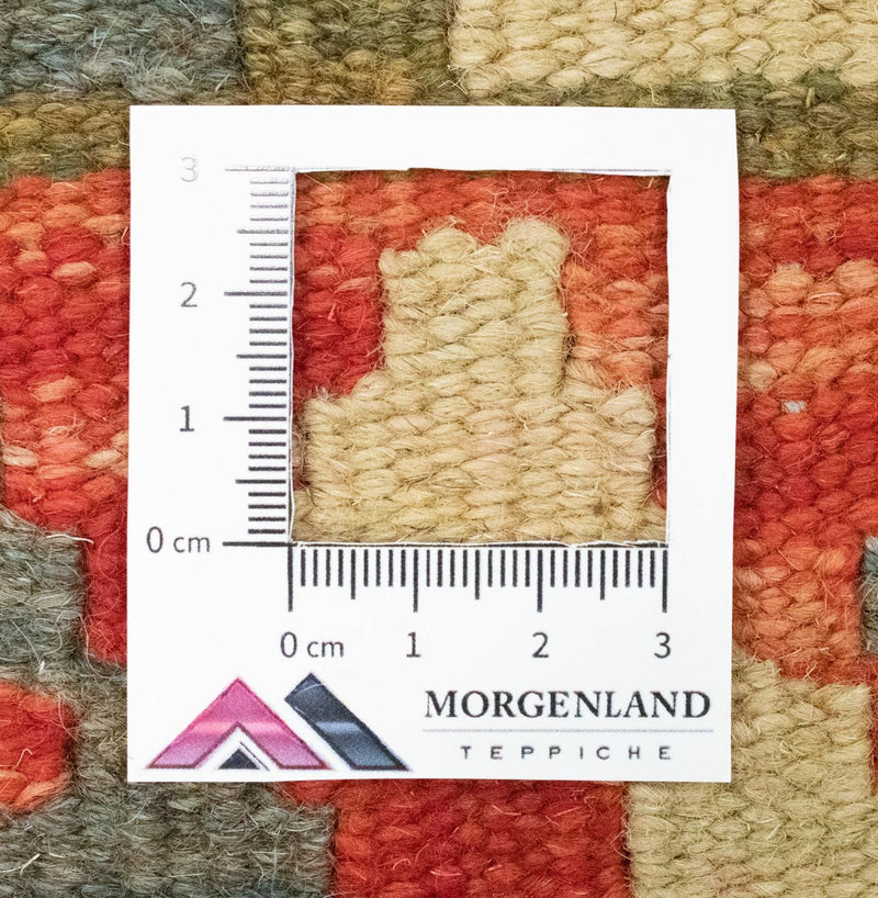 Dywan Kelim - Orientalny - 90 x 60 cm - pomarańczowy