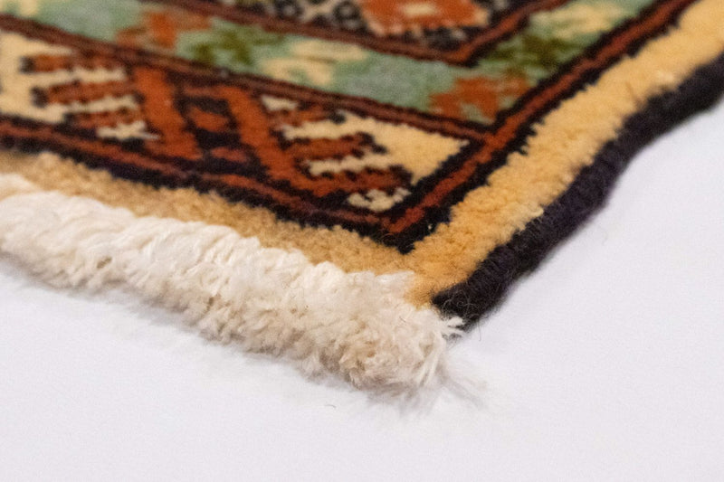 Dywan turkmeński - 93 x 63 cm - niebieski