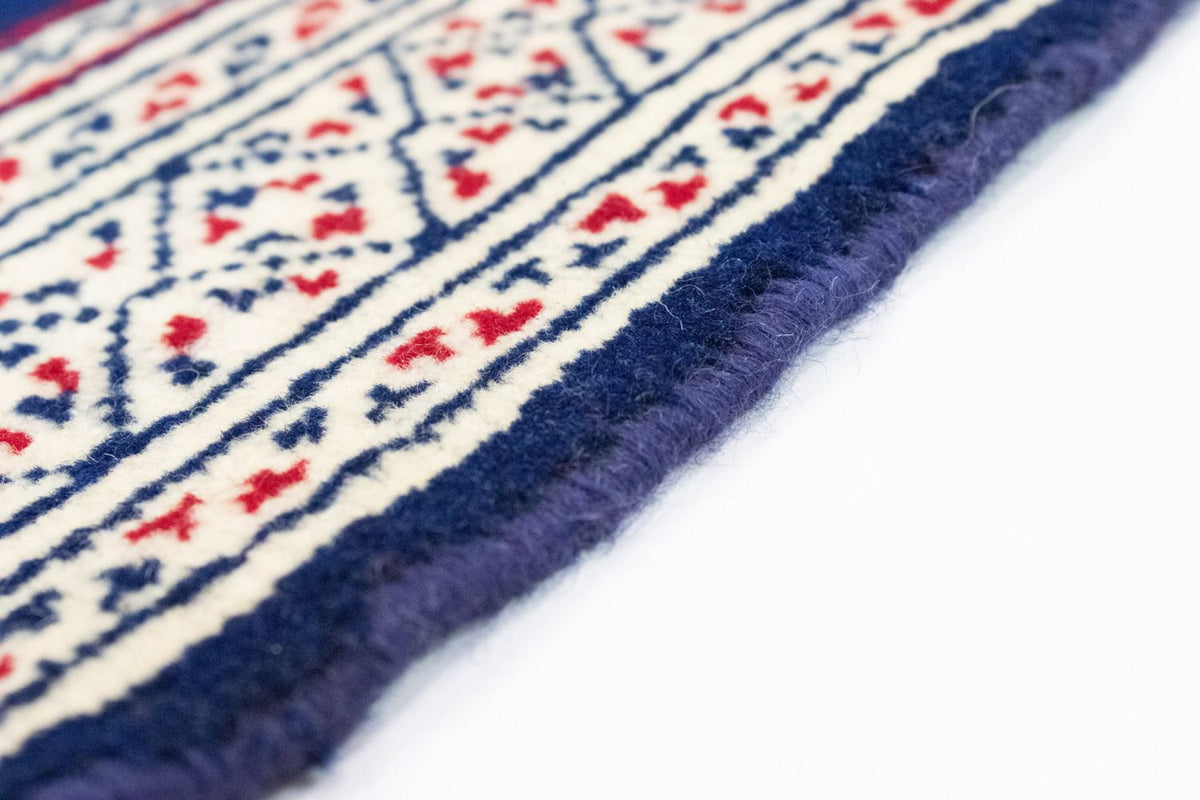 Dywan turkmeński - 88 x 62 cm - niebieski