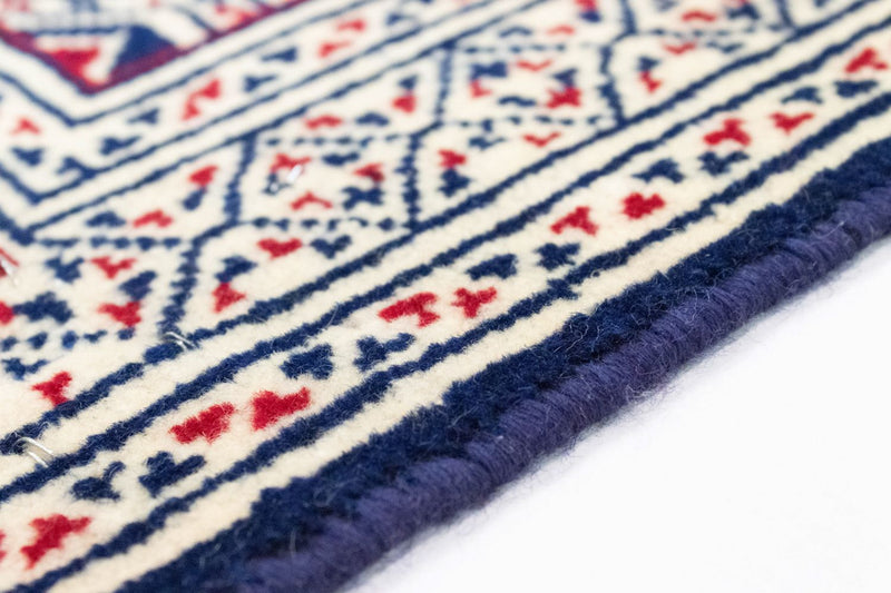 Dywan turkmeński - 90 x 62 cm - niebieski