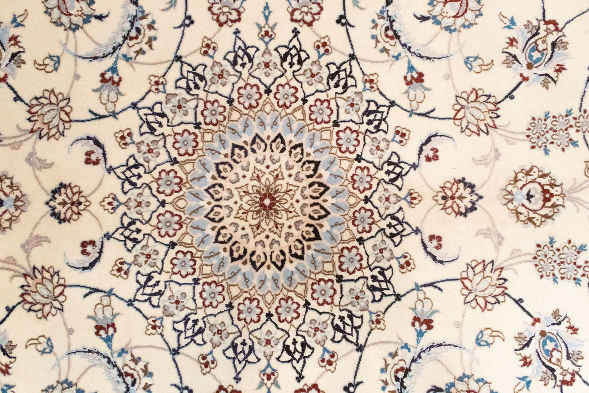 Dywan perski - Nain - Królewski - 305 x 208 cm - naturalna biel