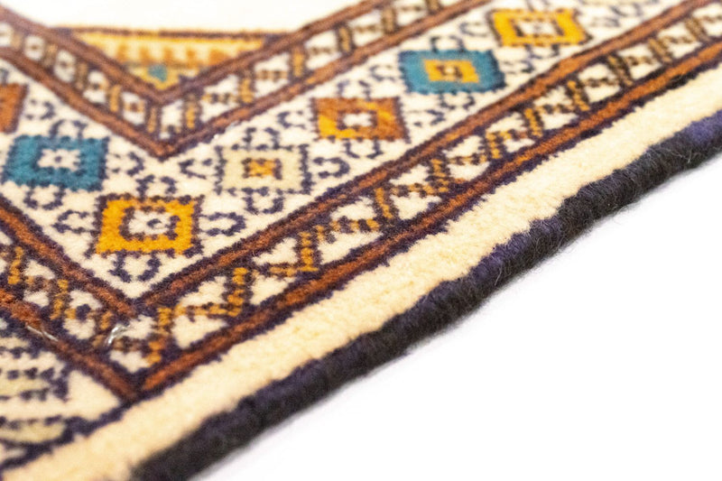 Dywan turkmeński - 89 x 64 cm - niebieski