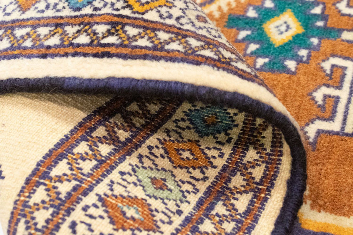 Dywan turkmeński - 89 x 64 cm - niebieski