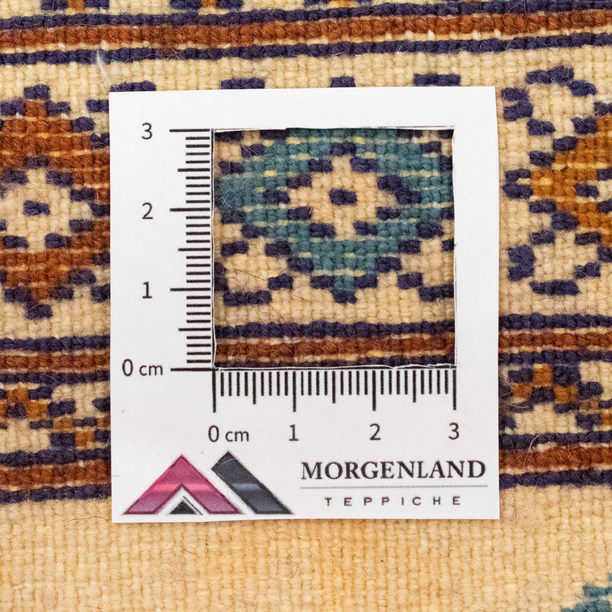 Dywan turkmeński - 89 x 64 cm - niebieski