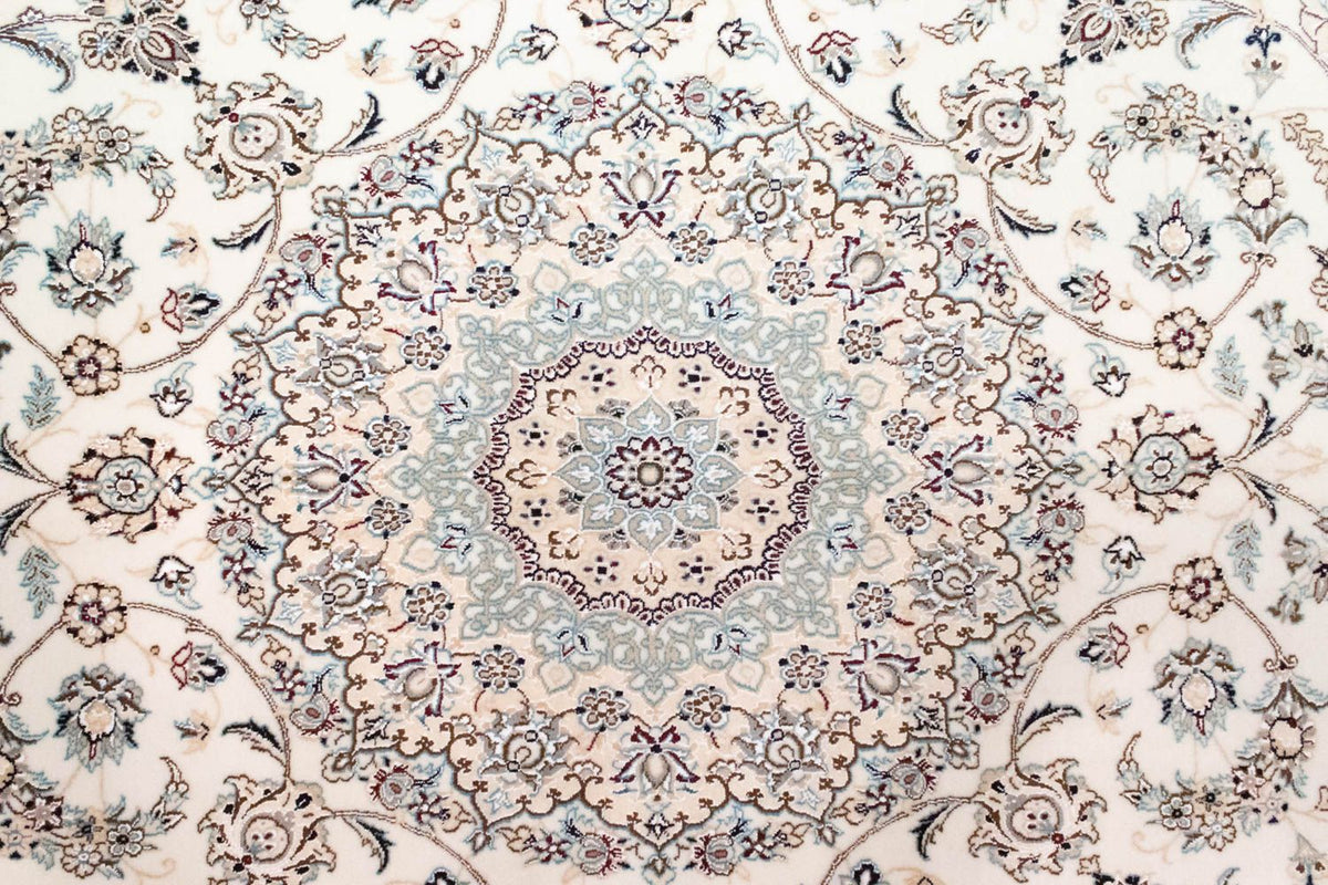 Dywan perski - Nain - Królewski kwadratowy  - 255 x 242 cm - naturalna biel