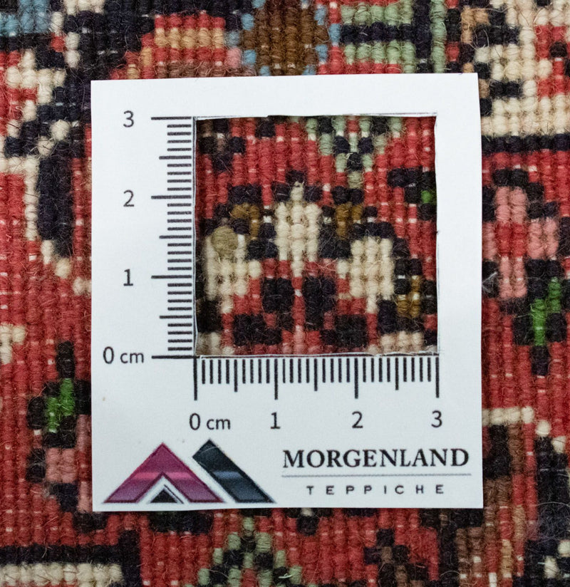 Dywan perski - Bijar - 60 x 40 cm - czerwony