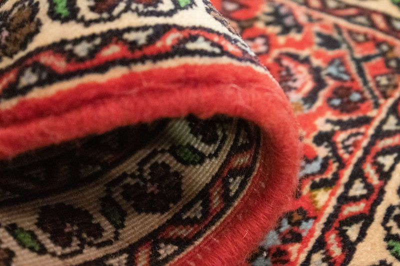 Dywan perski - Bijar - 60 x 40 cm - pomarańczowy