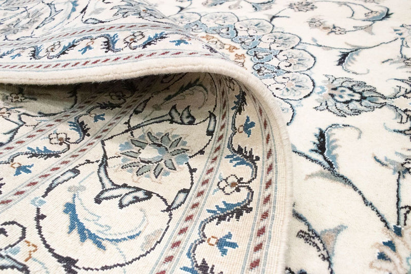 Dywan perski - Nain - 280 x 198 cm - naturalna biel