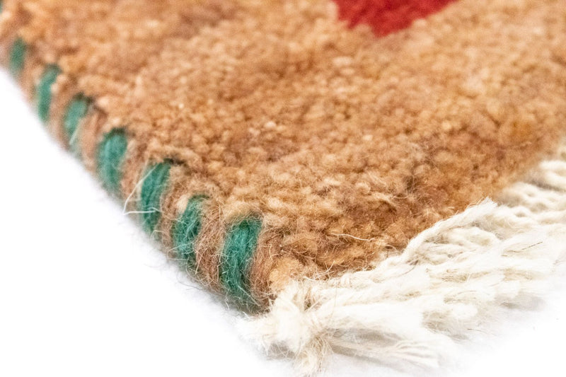 Dywan Gabbeh - perski - 60 x 40 cm - wielokolorowy