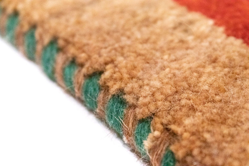 Dywan Gabbeh - perski - 60 x 40 cm - wielokolorowy