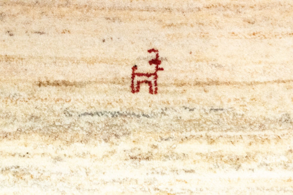 Dywan Gabbeh - perski - 60 x 40 cm - brązowy