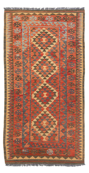 Biegacz Dywan Kelim - Splash - 206 x 98 cm - wielokolorowy