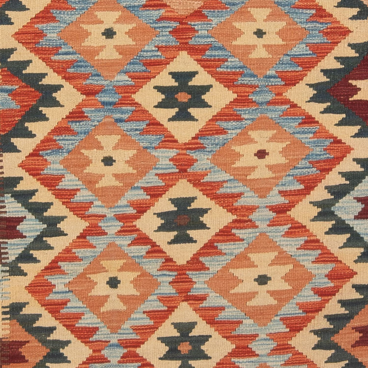 Biegacz Dywan Kelim - Splash - 198 x 104 cm - wielokolorowy