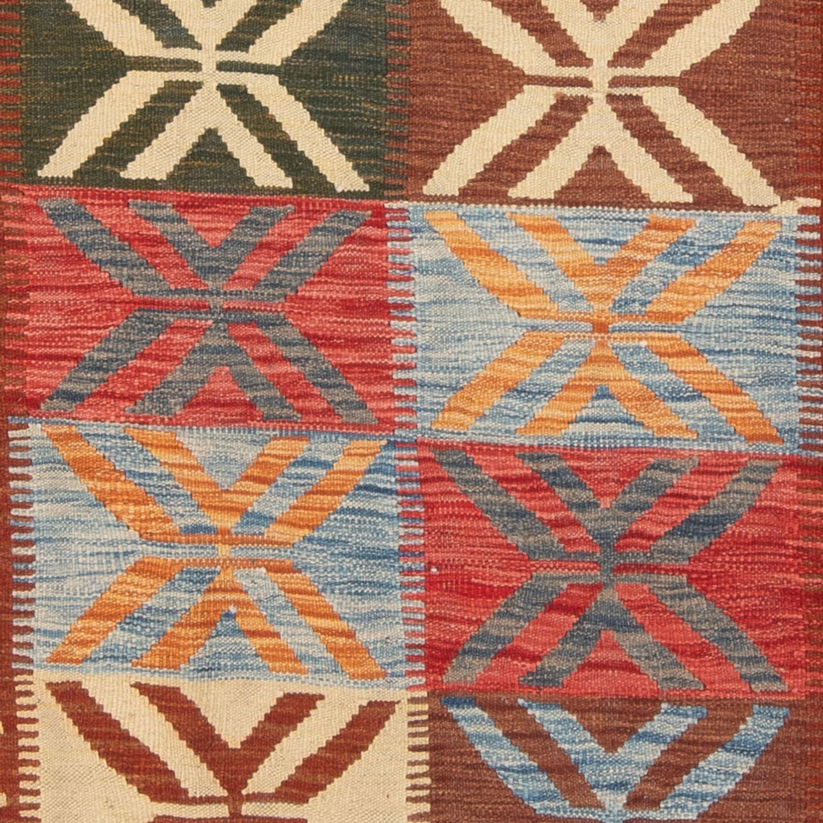 Dywan Kelim - Splash - 204 x 158 cm - wielokolorowy