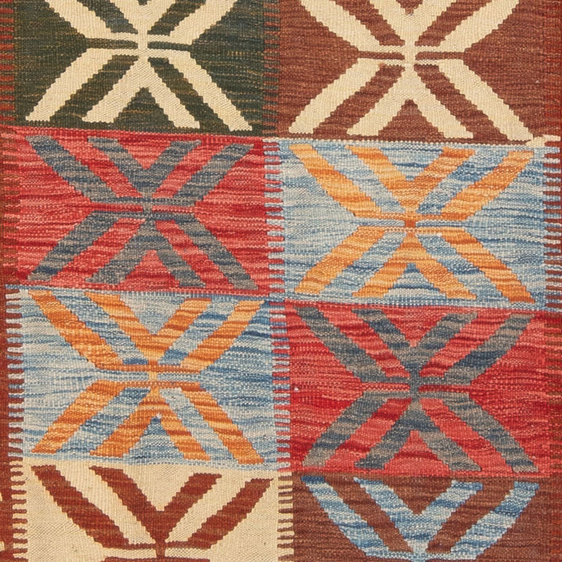 Dywan Kelim - Splash - 204 x 158 cm - wielokolorowy