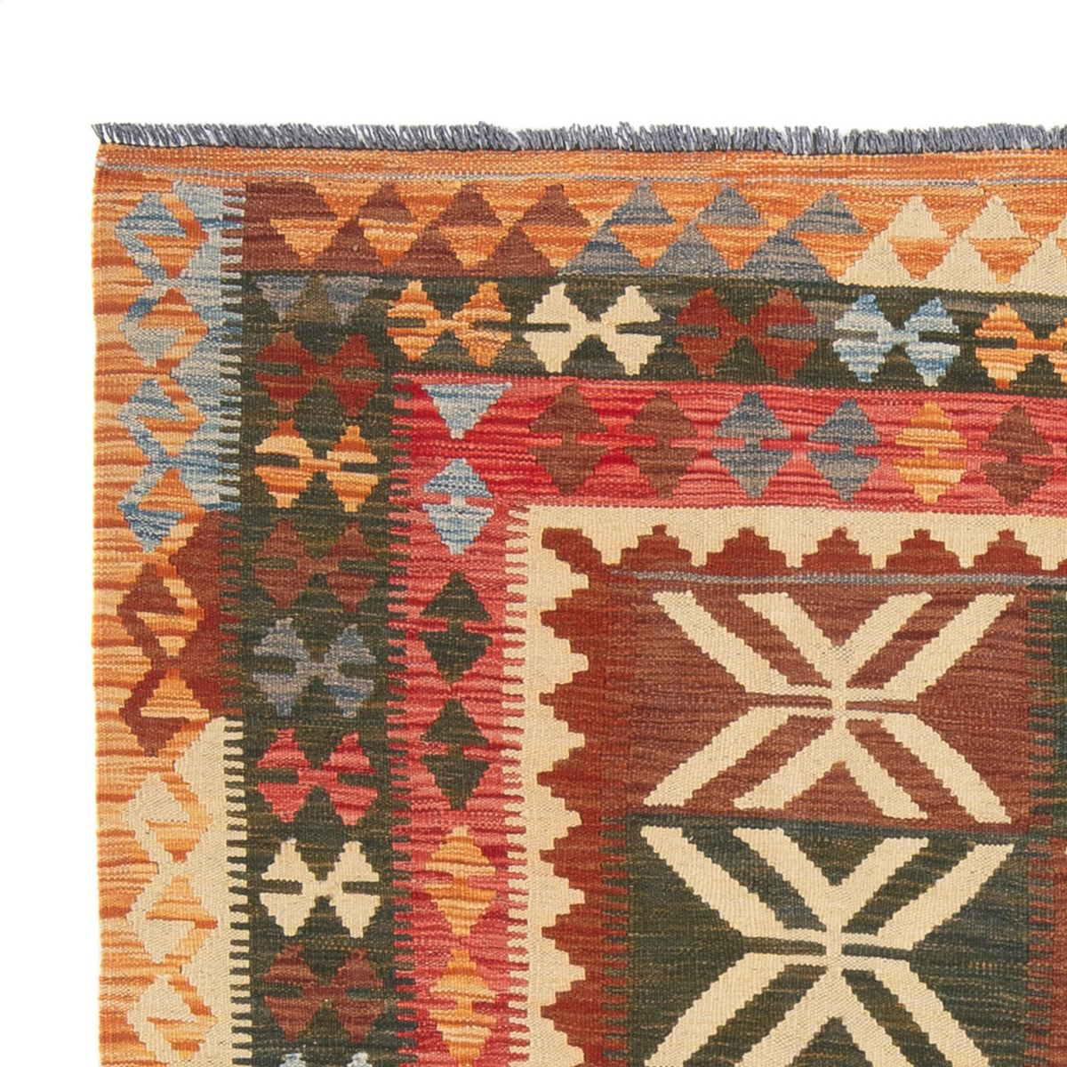 Dywan Kelim - Splash - 204 x 158 cm - wielokolorowy