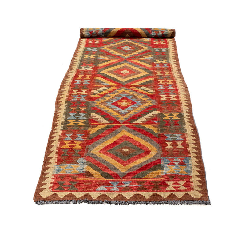 Biegacz Dywan Kelim - Splash - 304 x 76 cm - wielokolorowy